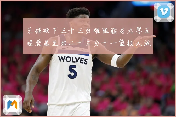 乐福砍下三十三分难阻猛龙九零五逆袭盖里尔二十三分十一篮板大放赛场复盘